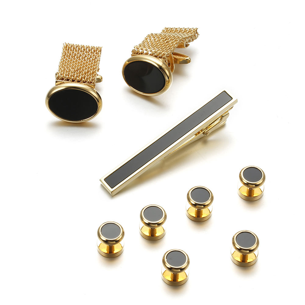 VAGULA New 9PCS Cuff links Tie - Tie Bar Set Gift recensione e prezzo