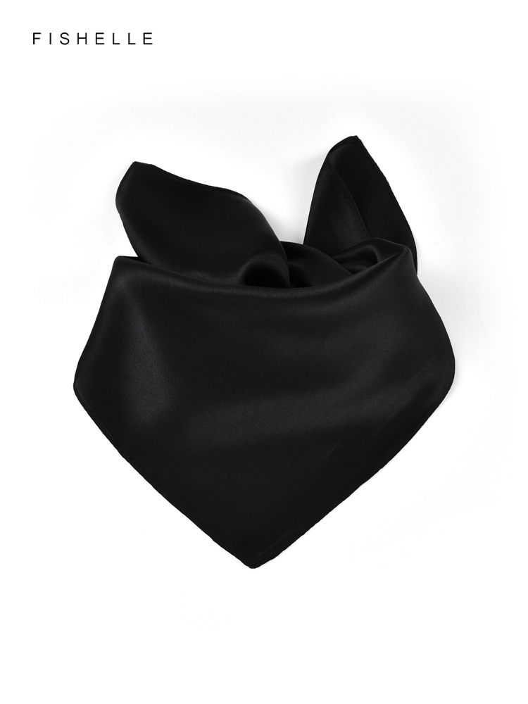 Solid color black pure silk sc - Silk Neck Scarf recensione e prezzo