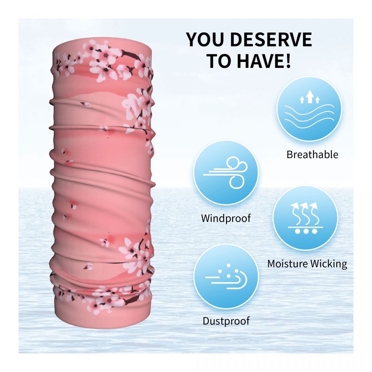Sakura Tree Cherry Blossom Ban - Neck Warmer Tube recensione e prezzo
