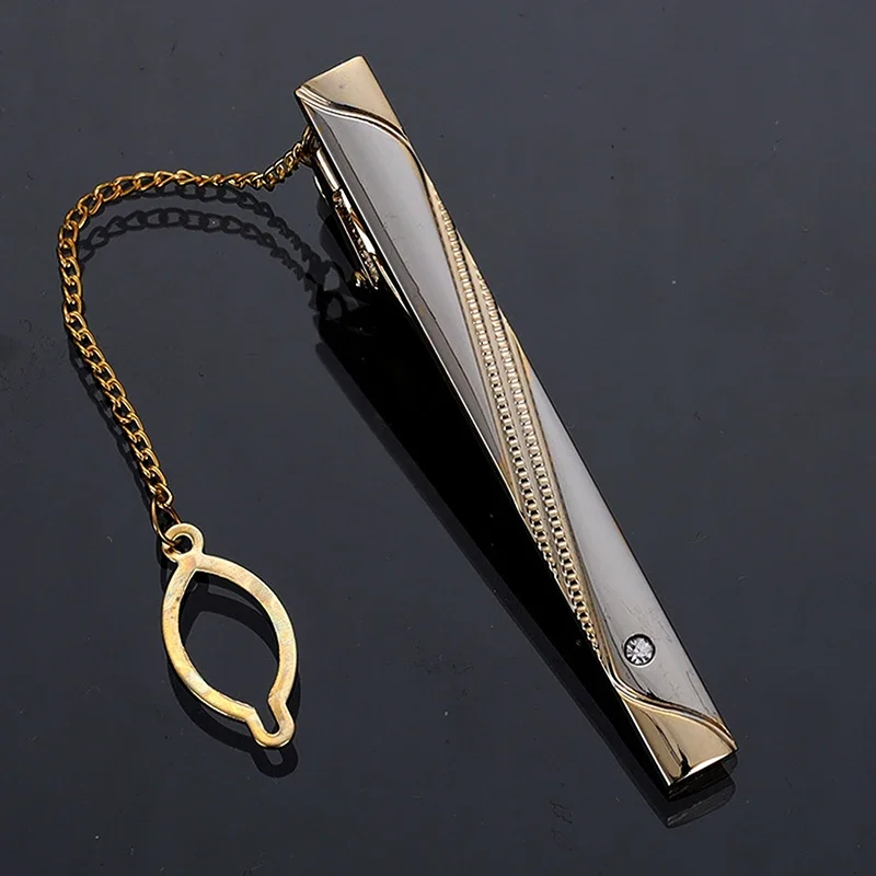 Men Metal Simple Necktie Buckl - Tie Clip Silver recensione e prezzo