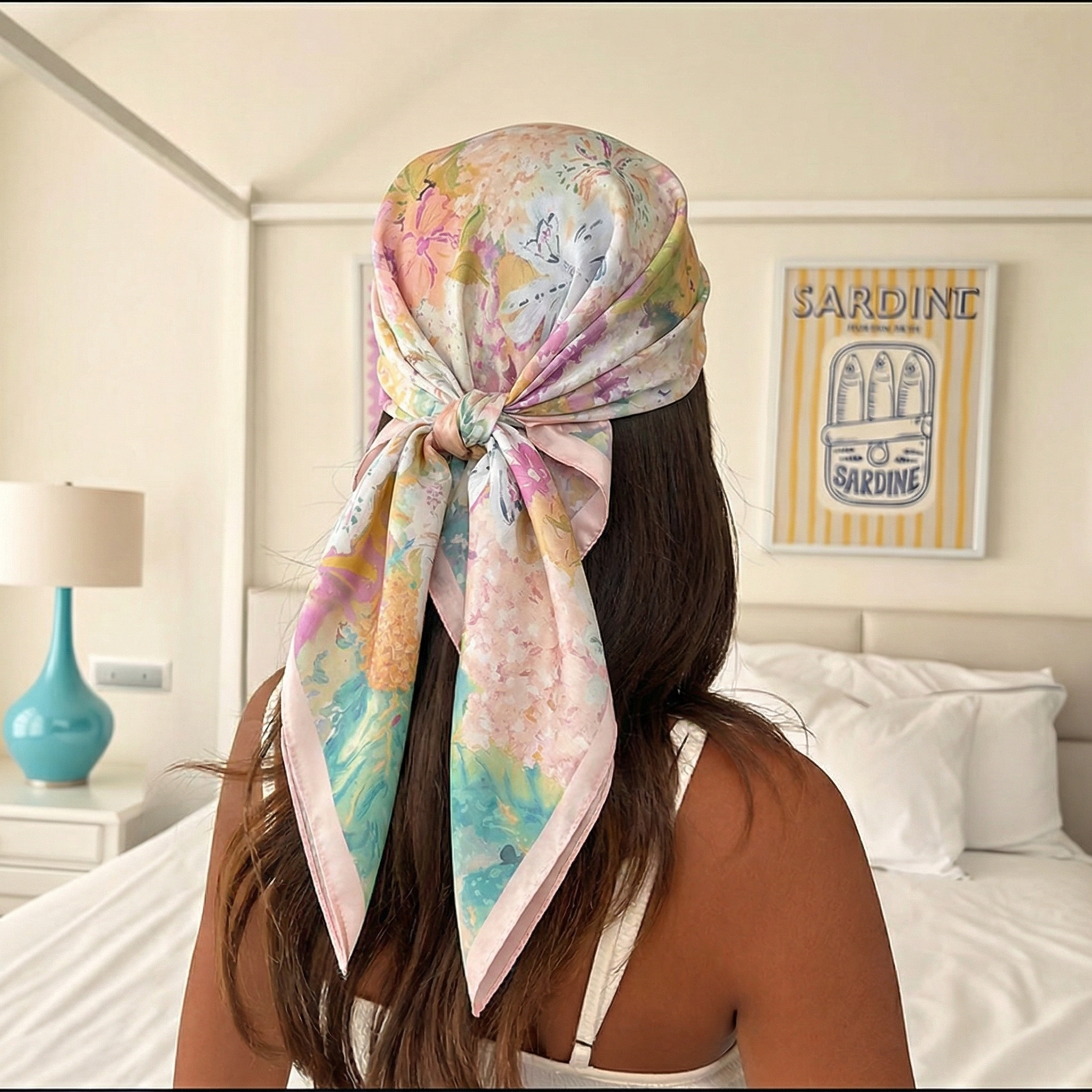 70*70cm Square Silk Scarf for  - Silk Neck Scarf recensione e prezzo
