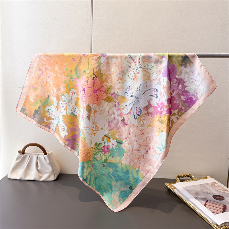 70*70cm Square Silk Scarf for  - Silk Neck Scarf recensione e prezzo