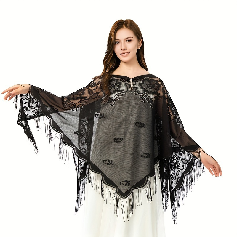 New Embroidery Lace Scarf Shaw - Stole Wedding Shawl recensione e prezzo