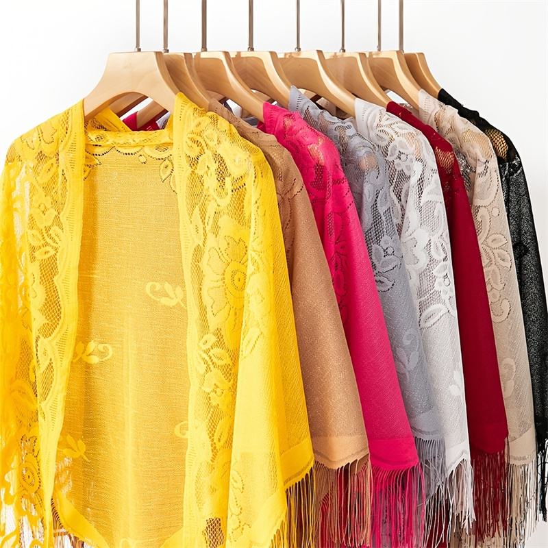 New Embroidery Lace Scarf Shaw - Stole Wedding Shawl recensione e prezzo