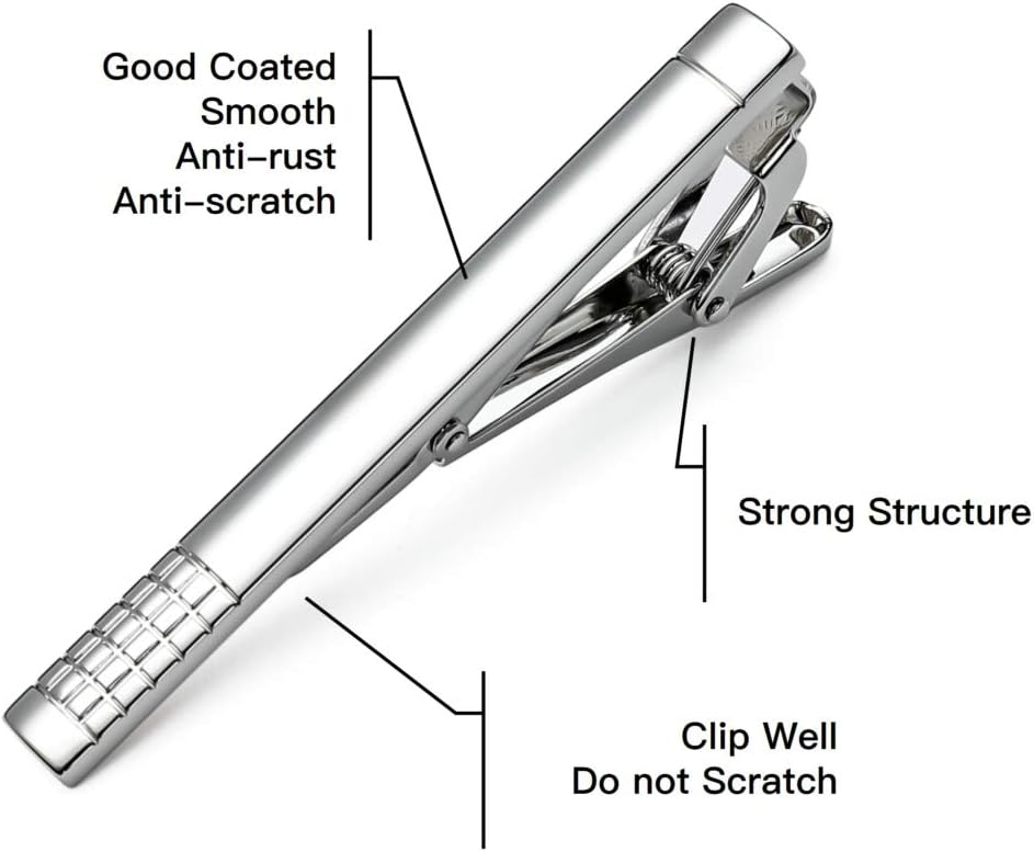 Classic Silver Tie Bar Set for - Tie Bar Set Gift recensione e prezzo