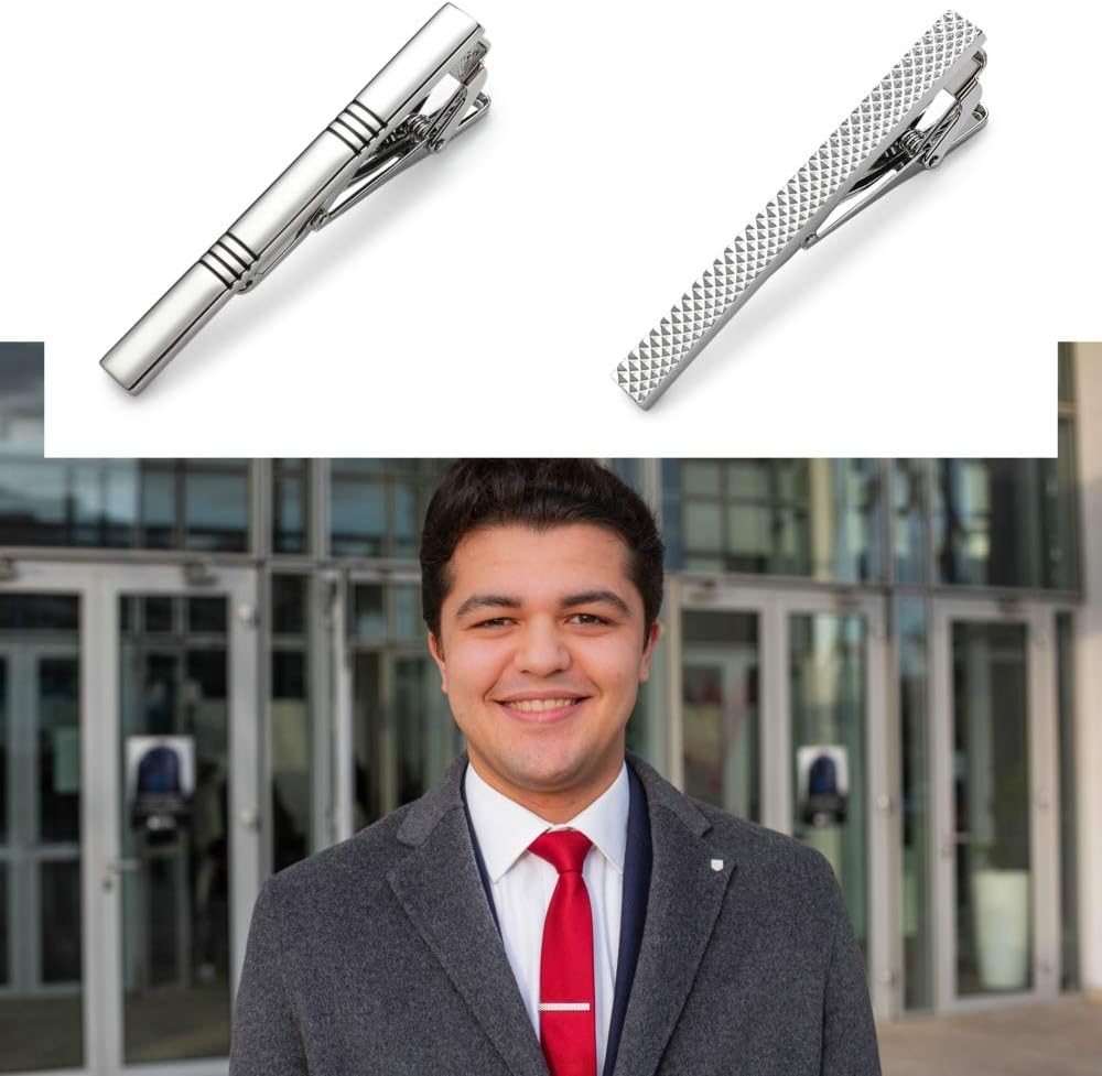 Classic Silver Tie Bar Set for - Tie Bar Set Gift recensione e prezzo