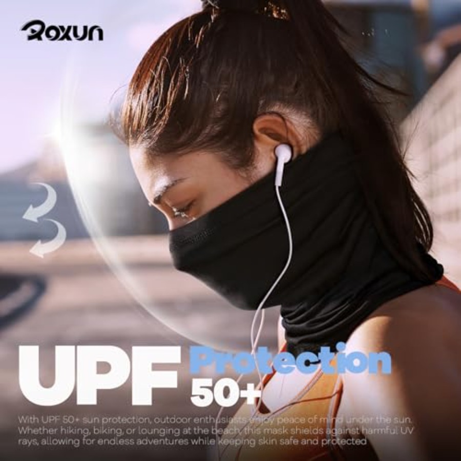 ROXUN 4 Pack Neck Gaiter, Cool - Face Scarf Mask recensione e prezzo