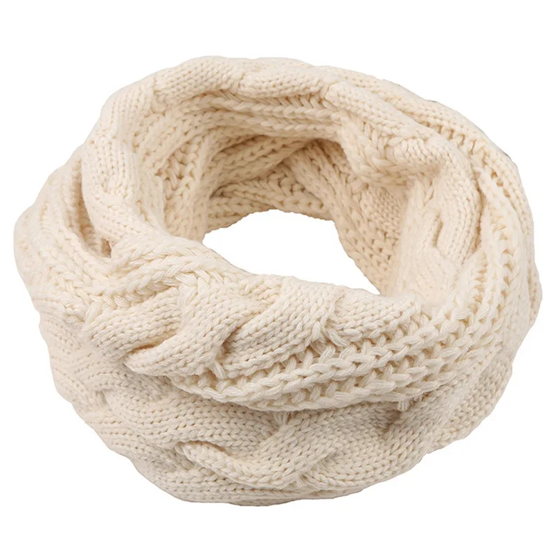 Men Women Boys Girls Thick Rib - Infinity Scarf Knit recensione e prezzo