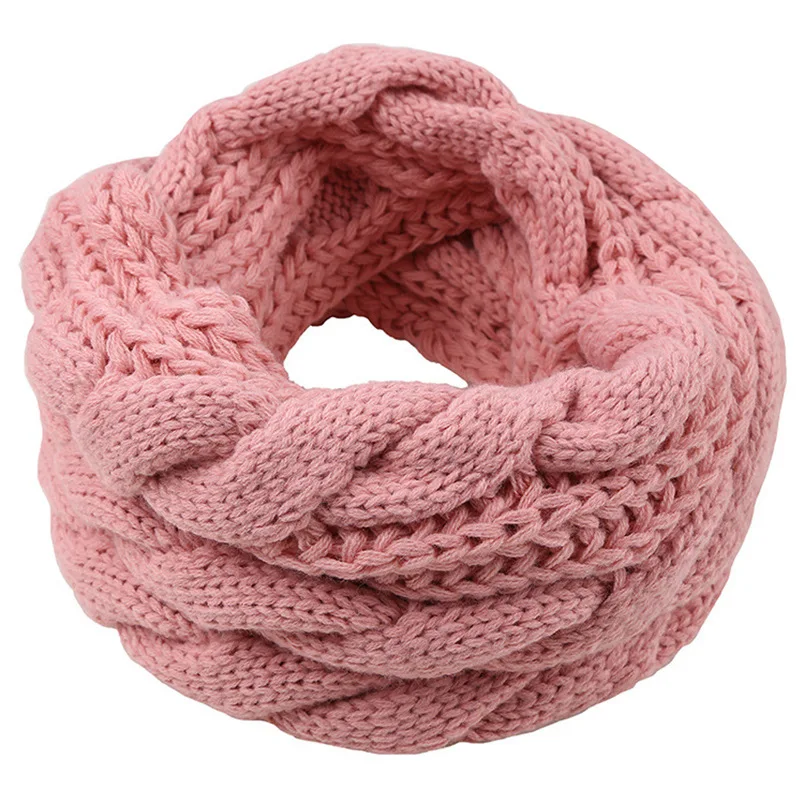 Men Women Boys Girls Thick Rib - Infinity Scarf Knit recensione e prezzo
