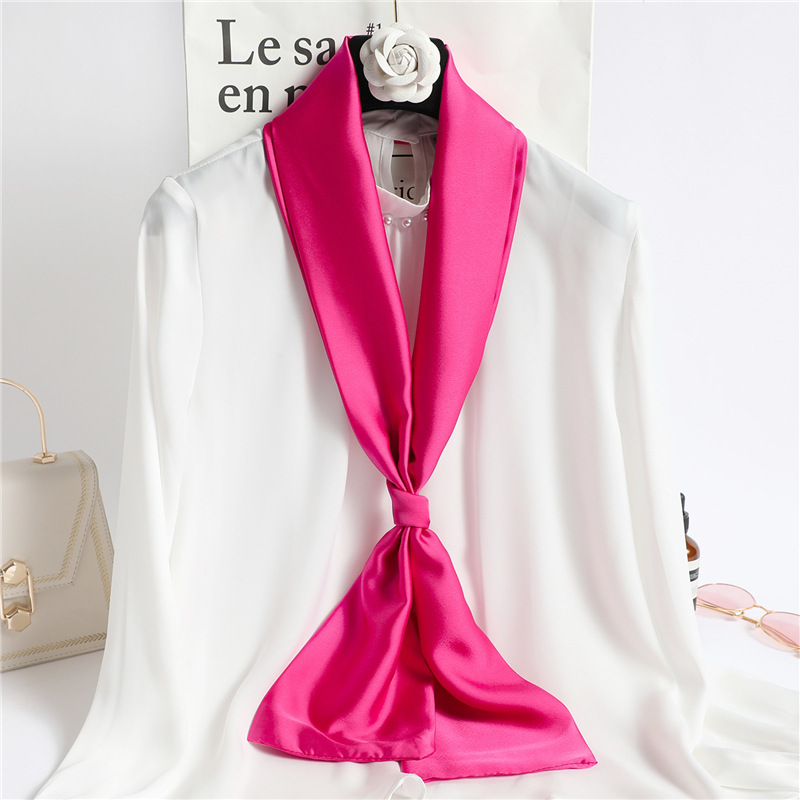 Red Solid Color Long Silk Scar - Head Wrap Turban recensione e prezzo