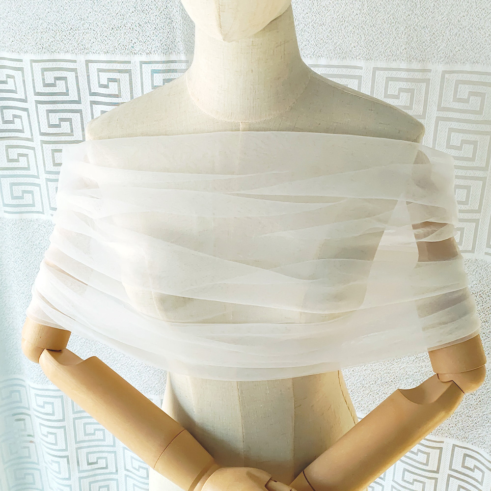 Women Pleated Tulle Sheer Wrap - Stole Wedding Shawl recensione e prezzo