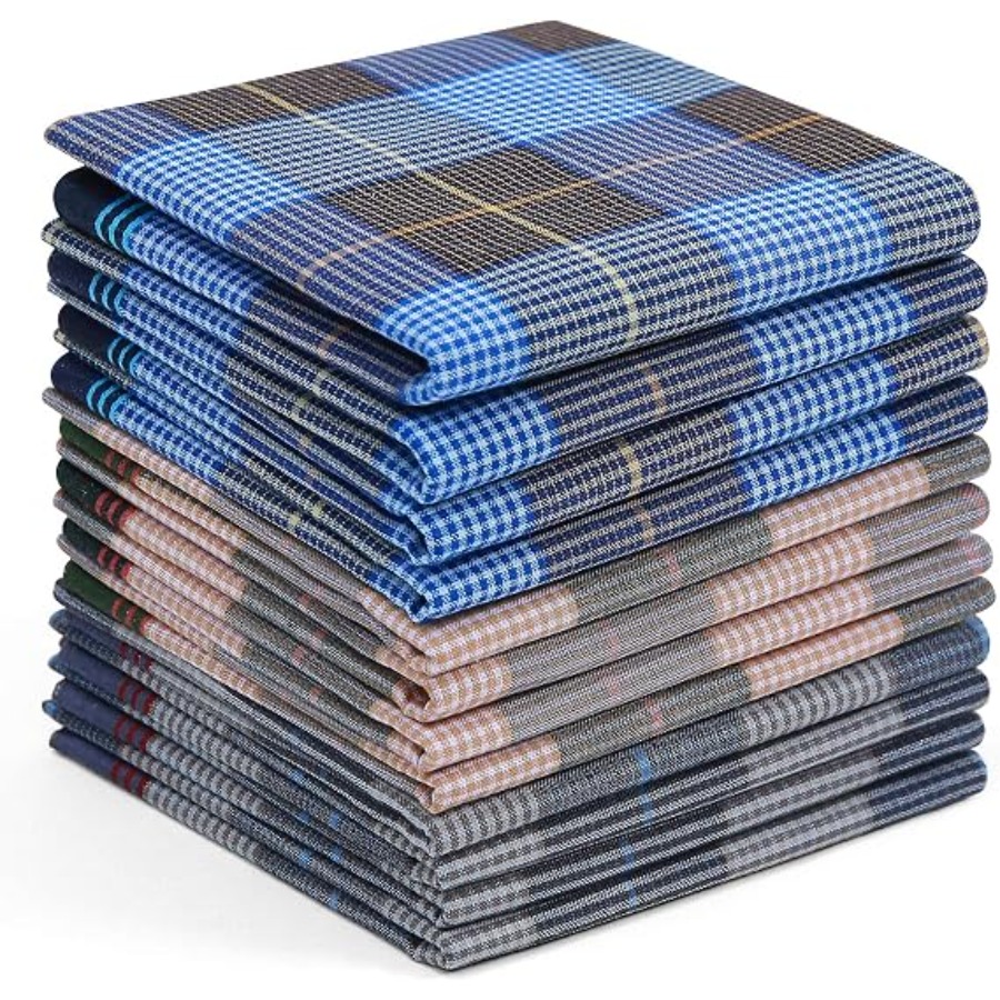 Handkerchiefs for Men, 12PCS 1 - Handkerchief Cotton Men recensione e prezzo