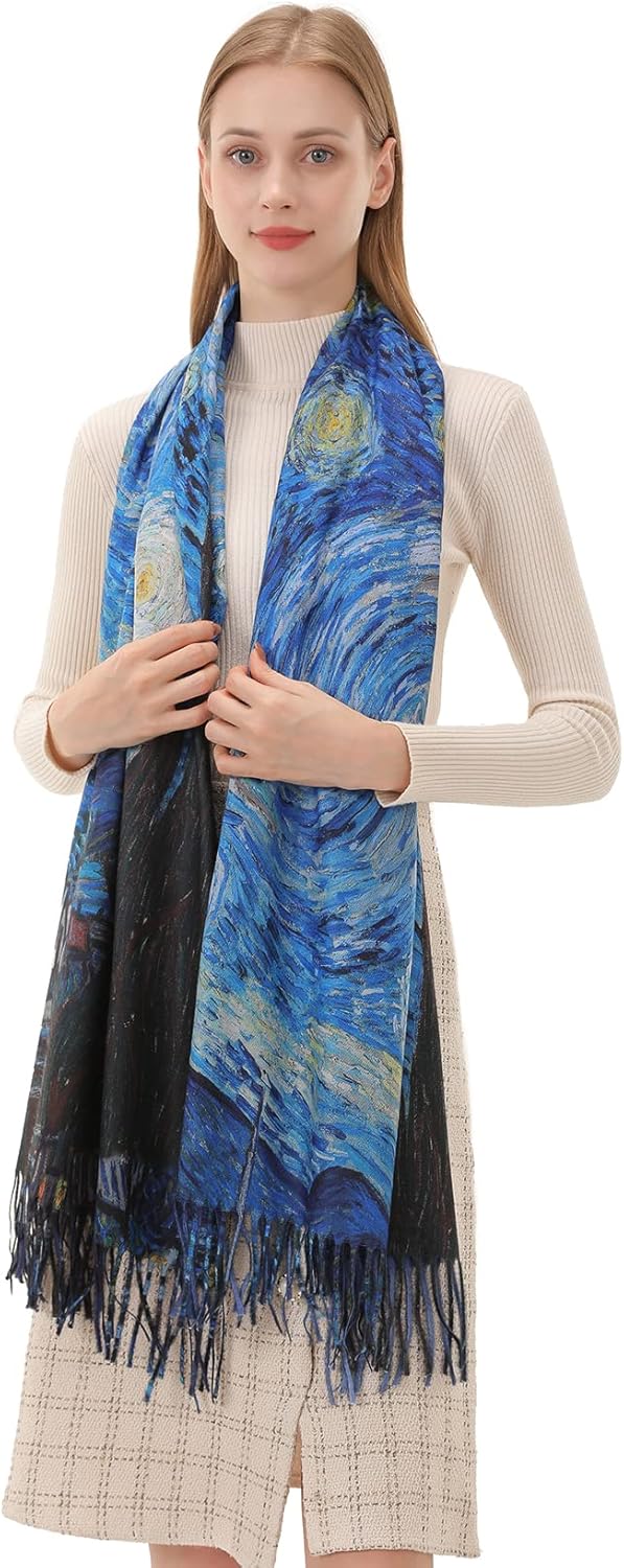 Star Sky Vintage Oil Painting  - Pashmina Wrap Large recensione e prezzo