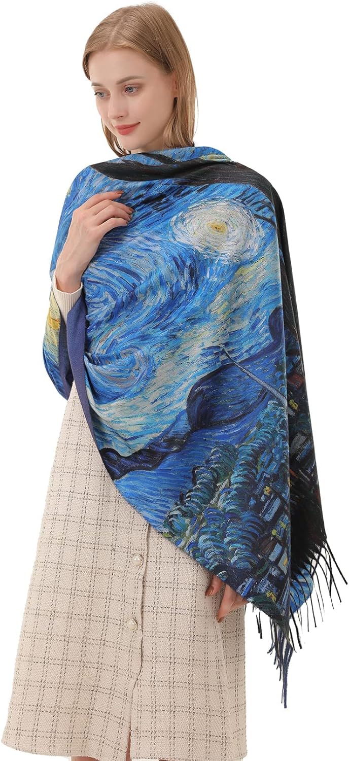 Star Sky Vintage Oil Painting  - Pashmina Wrap Large recensione e prezzo