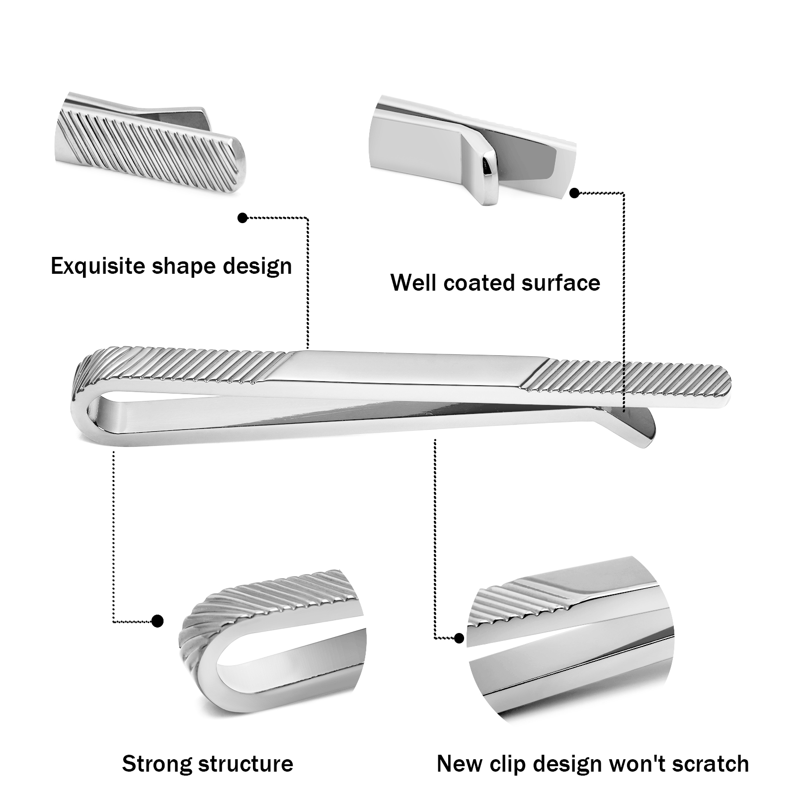 TAIGRAMA 2.5 inch Tie Clip for - Tie Bar Set Gift recensione e prezzo
