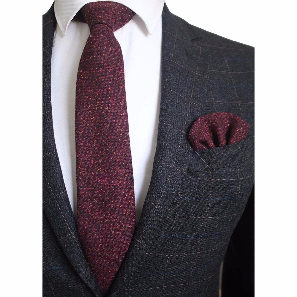 Ricnais 8cm Wool Necktie Solid - Handkerchief Cotton Men recensione e prezzo