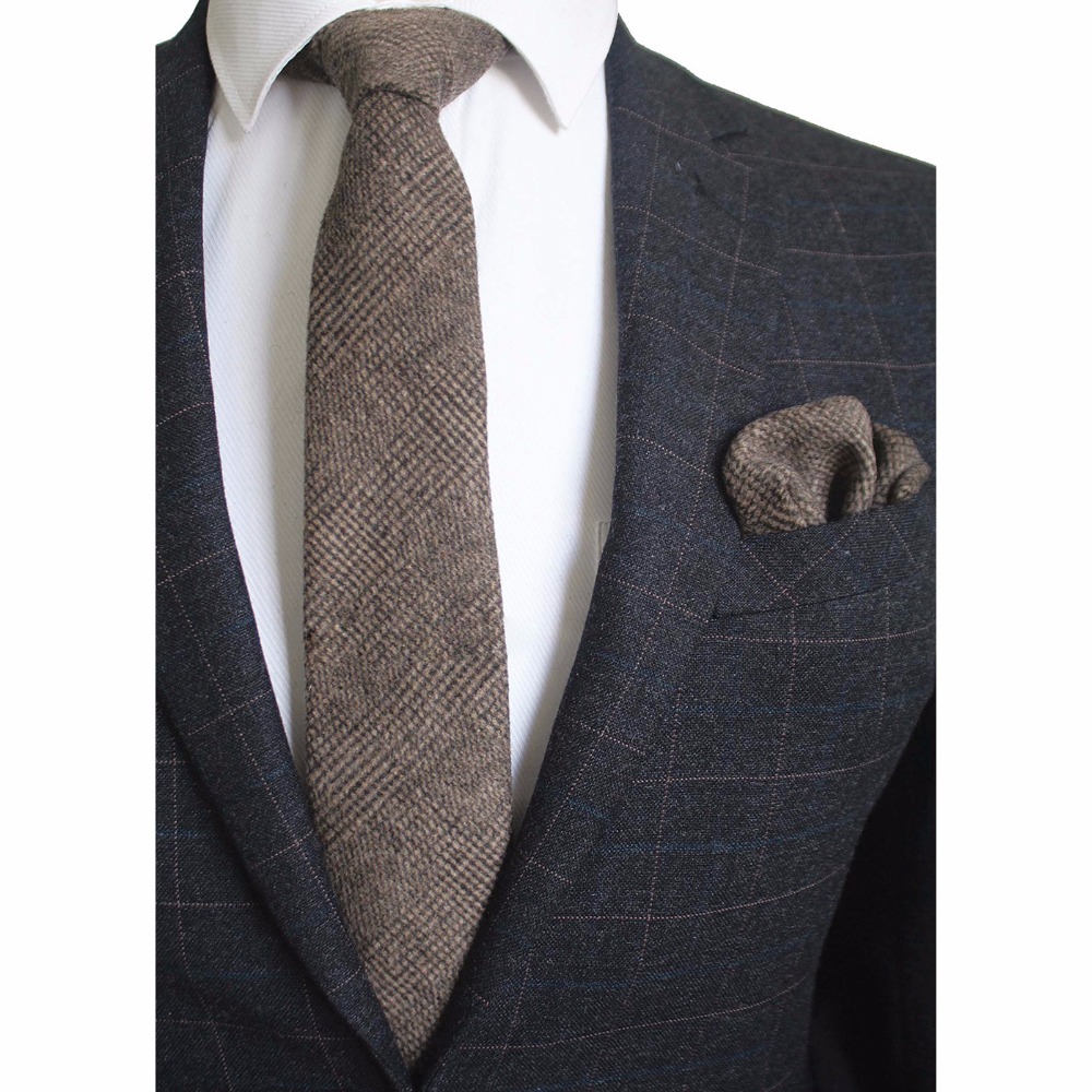 Ricnais 8cm Wool Necktie Solid - Handkerchief Cotton Men recensione e prezzo