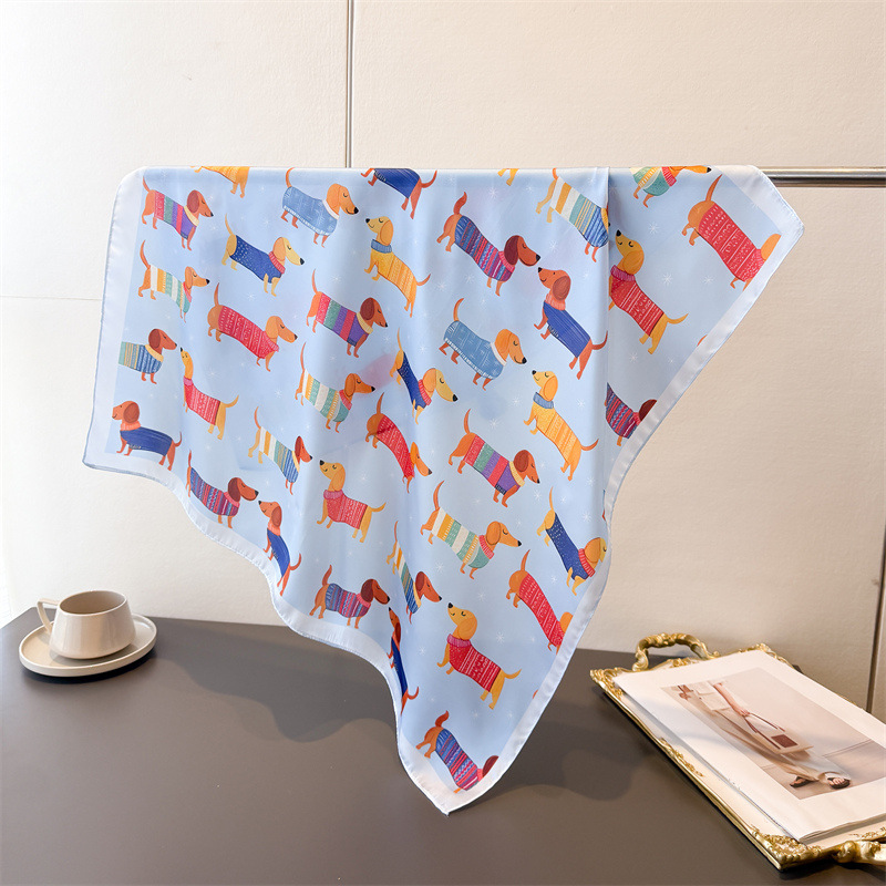 Ladies Cotton Dog Printed Squa - Bandana Cotton recensione e prezzo