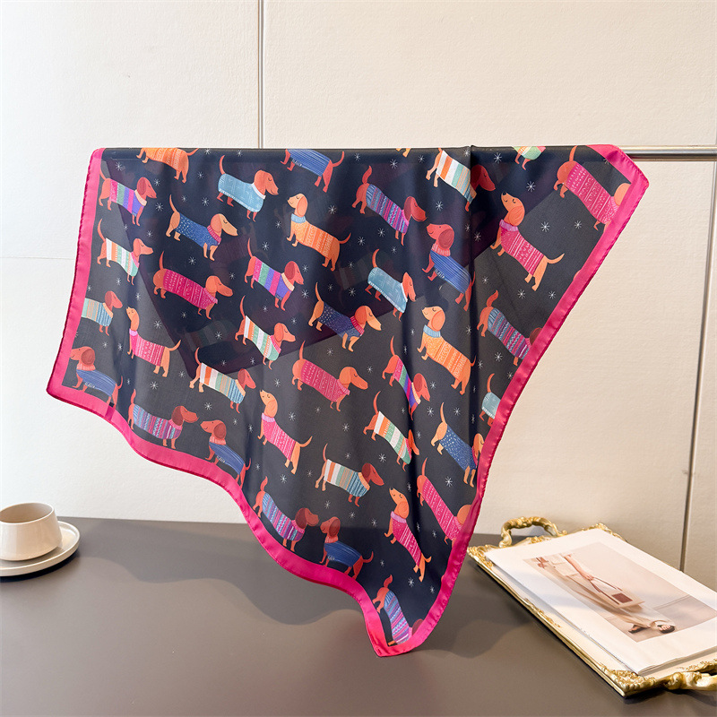 Ladies Cotton Dog Printed Squa - Bandana Cotton recensione e prezzo