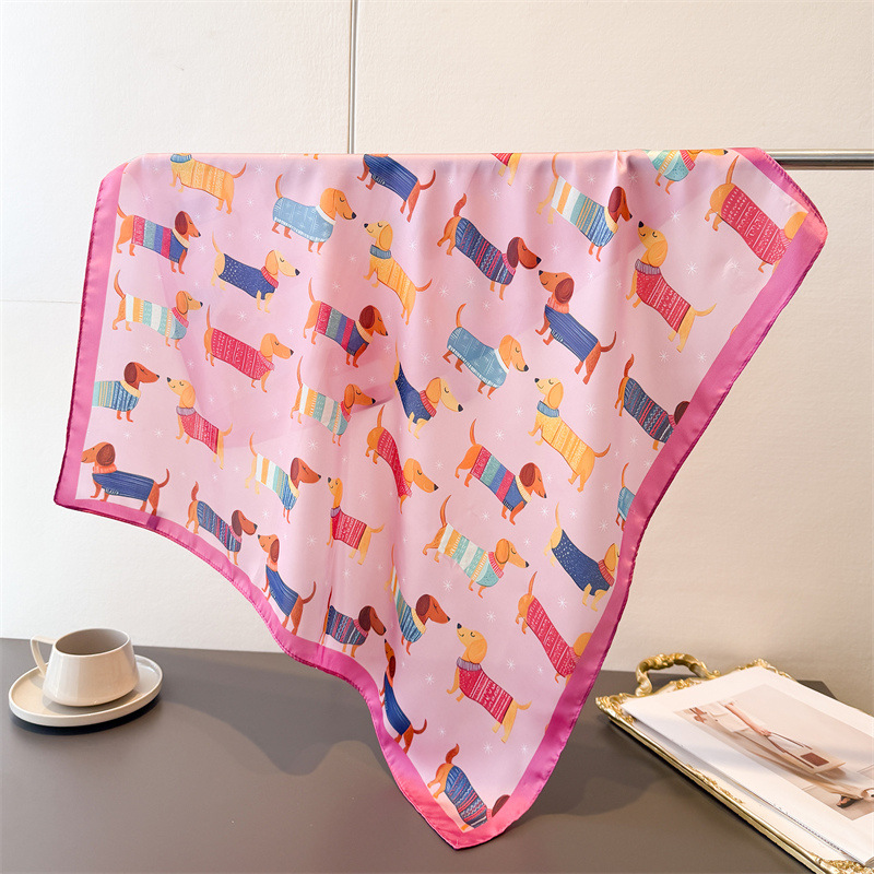 Ladies Cotton Dog Printed Squa - Bandana Cotton recensione e prezzo