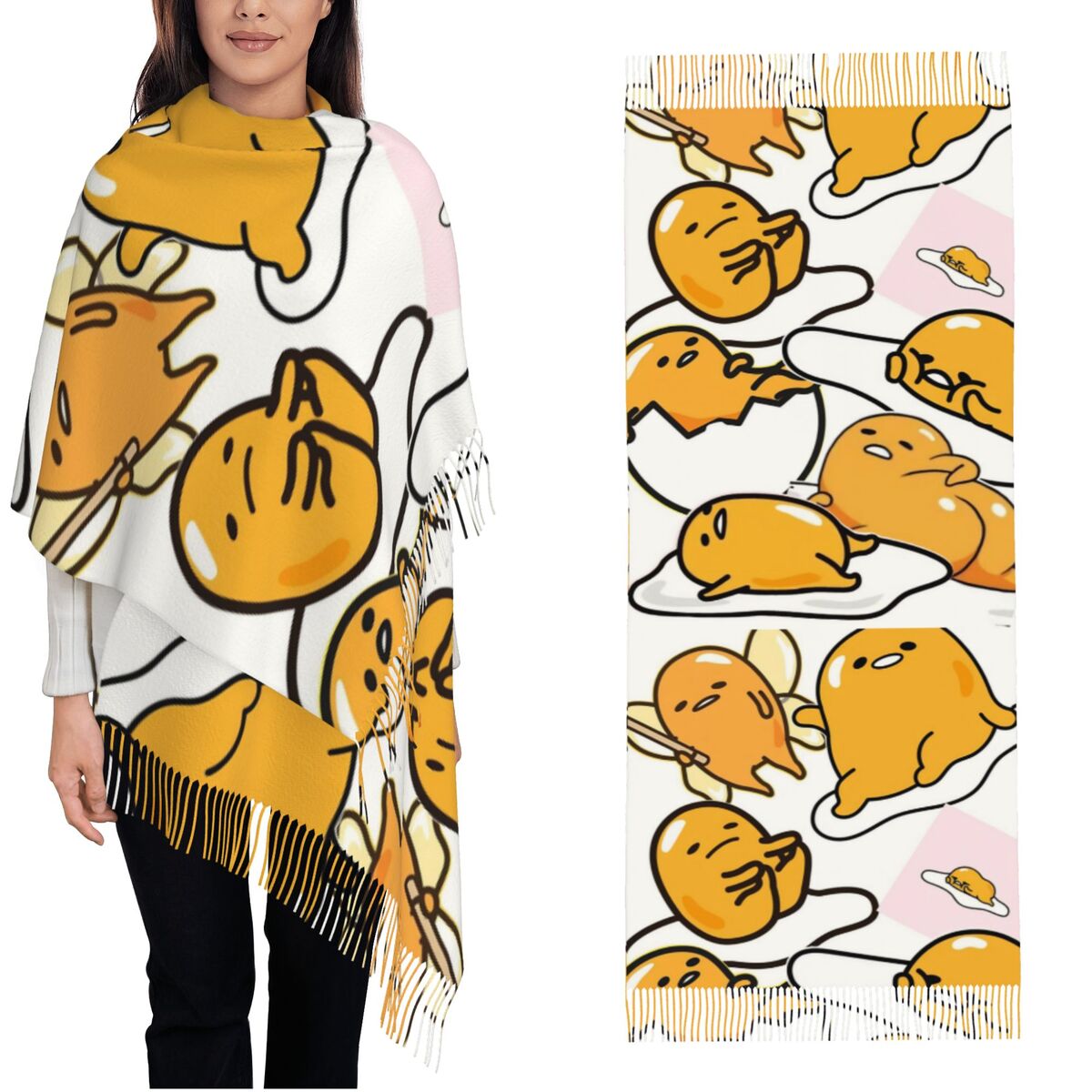 Gudetama Cute Egg Cartoon Scar - Pashmina Wrap Large recensione e prezzo