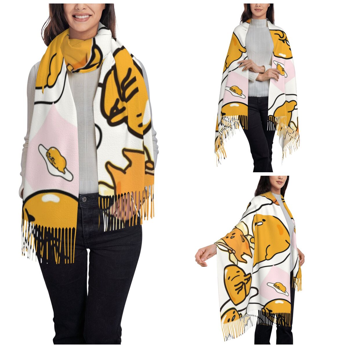 Gudetama Cute Egg Cartoon Scar - Pashmina Wrap Large recensione e prezzo