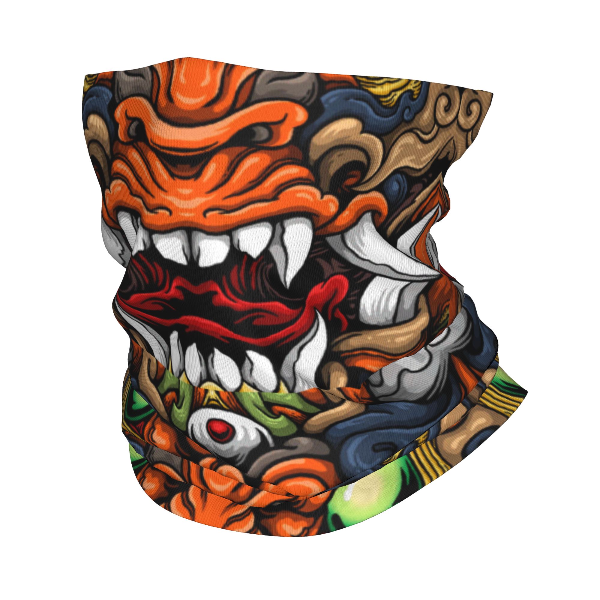 Custom Samurai Demon Oni Winte - Neck Warmer Tube recensione e prezzo