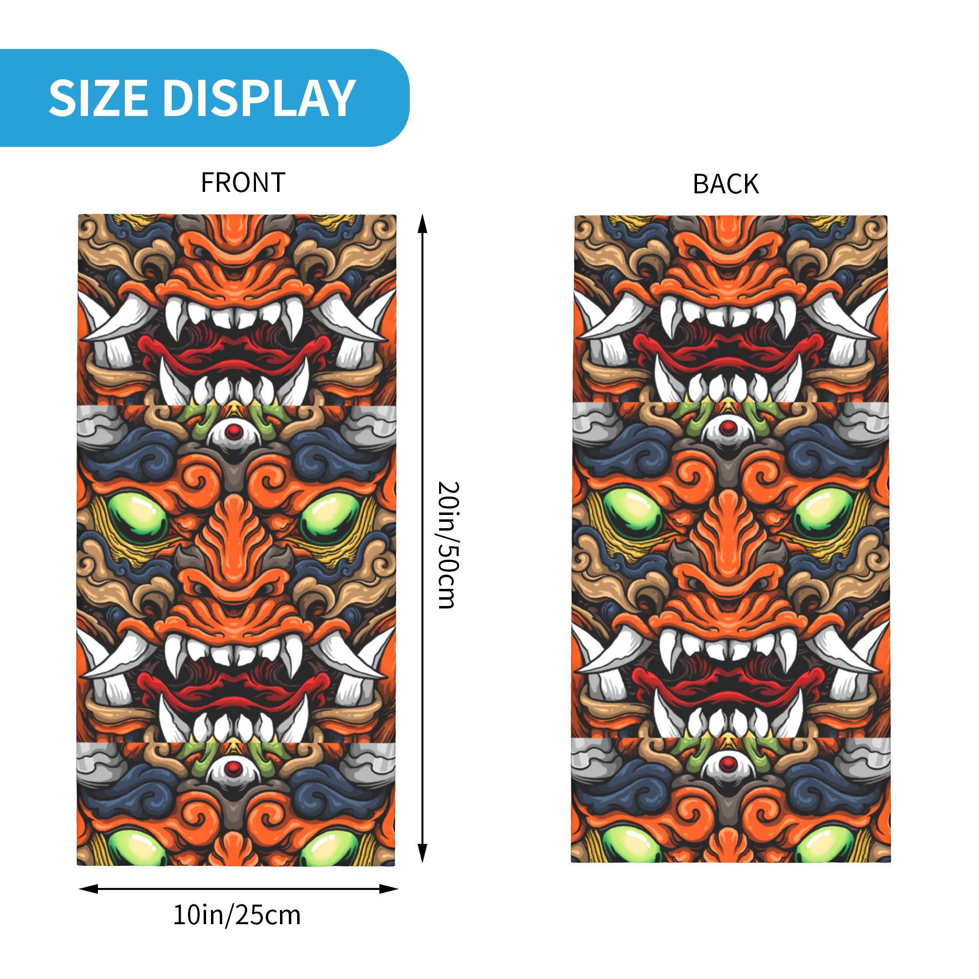 Custom Samurai Demon Oni Winte - Neck Warmer Tube recensione e prezzo