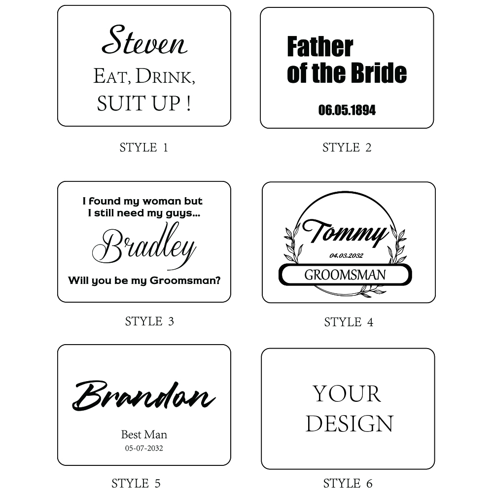 Name Engraved Groomsmen Best M - Tie Bar Set Gift recensione e prezzo